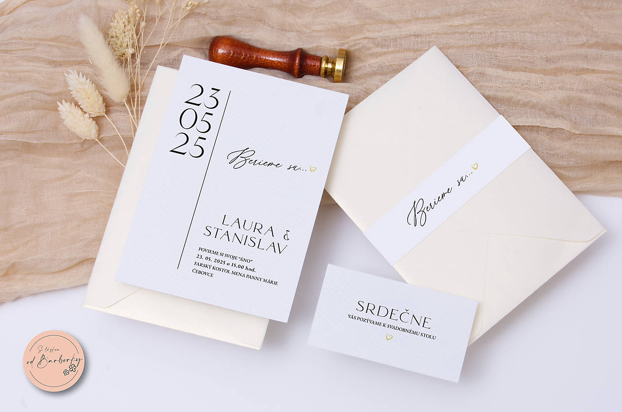 Svadobné oznámenie D#45