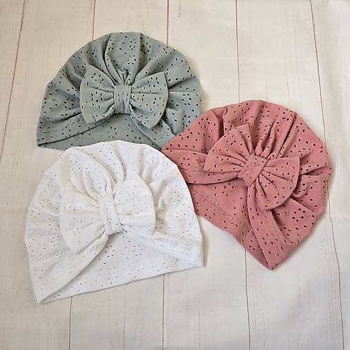 Detské čiapky - Dievčenský madeirový turban - 17612157_