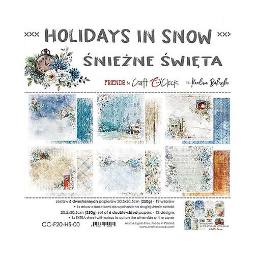 Papier - Scrapbook papier Holidays in Snow  12 x 12 - 17614546_
