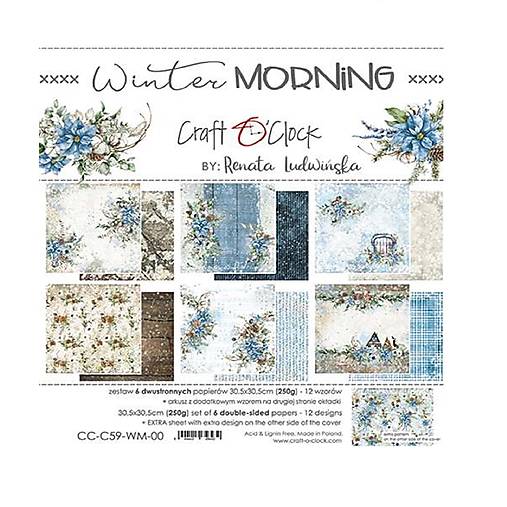 Papier - Scrapbook papier Winter Morning 12x12 - 17614557_