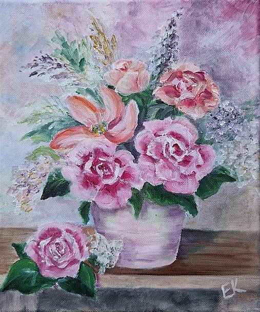 Obrazy - Ruže (25 x 30 cm) - 17615830_