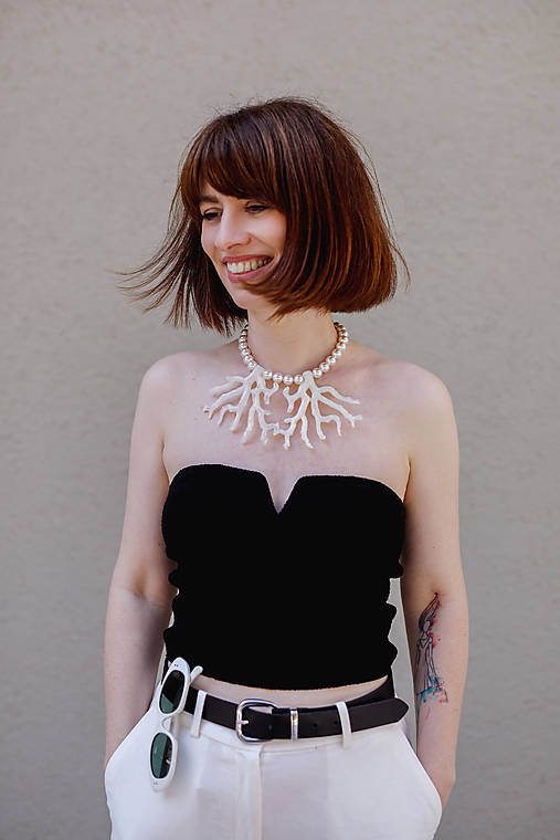 perlový náhrdelník - dotyk mora