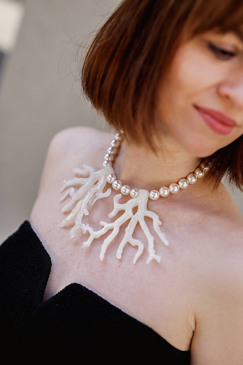 perlový náhrdelník - dotyk mora