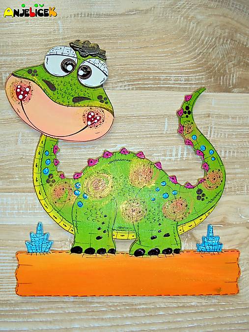 Tabuľky - Menovka - dinosaurus - 17615805_