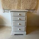 Nábytok - Biela patinovaná komoda  - 17614903_