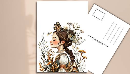 Papiernictvo - Pohľadnica "nespútaná mysľou" - 17614246_