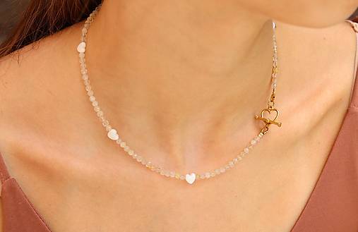 Náhrdelník choker kremeň