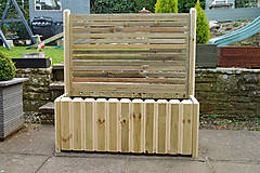 Nádoby - Dĺžka 160cm - Záhon so zástenou VERTIK A180  - 17614029_