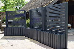 Nádoby - Dĺžka 160cm - Záhon so zástenou VERTIK A180  - 17614032_