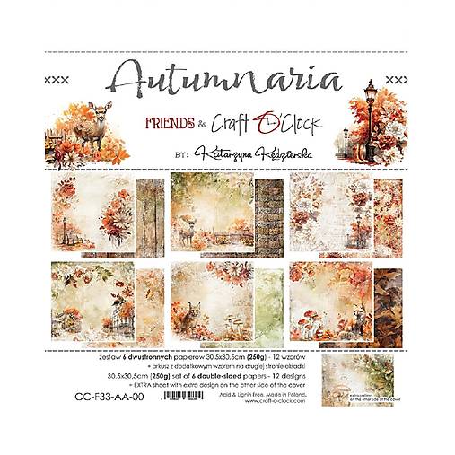Papier - Scrapbook papier Autumnaria 12 x 12 - 17616315_