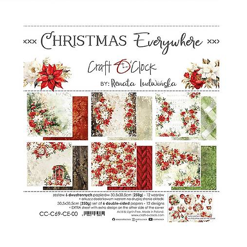 Papier - Scrapbook papier Christmas Everywhere 12 x 12 - 17616375_