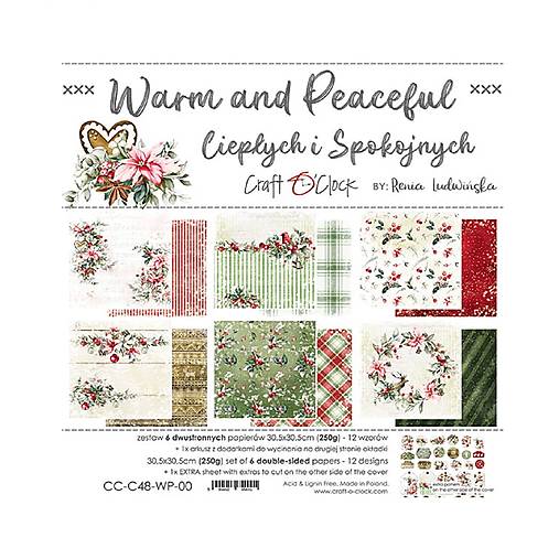 Papier - Scrapbook papier Warm and Peaceful 12 x 12 - 17616672_