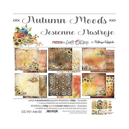 Papier - Scrapbook papier Autumn Moods 12 x 12 - 17616679_