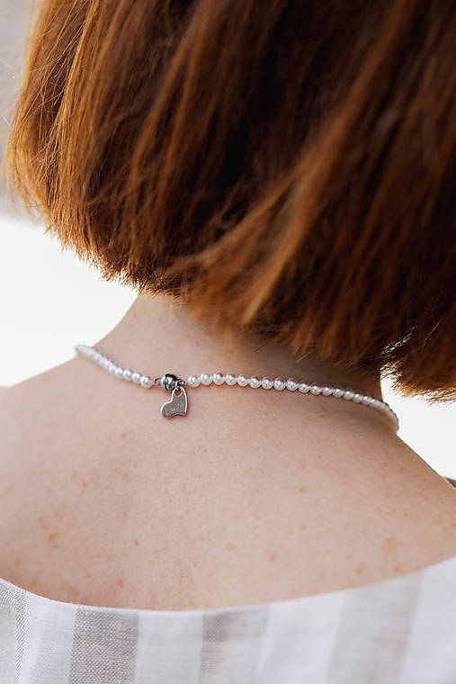 perlový náhrdelník - dotyk mora