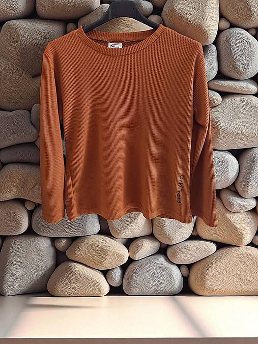 Topy, tričká, tielka - Dětské triko pletenina 134 - 17616749_