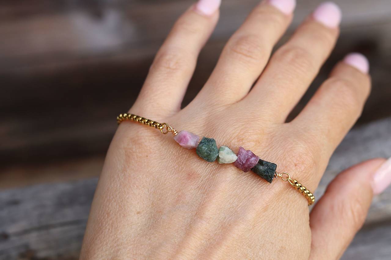 Retiazkový náramok - turmalín