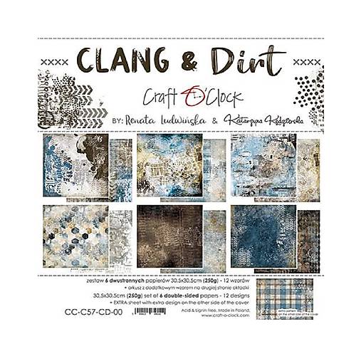 Papier - Scrapbook papier Clang and Dirt 12 x 12 - 17620922_