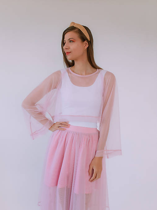 Topy, tričká, tielka - MIESTNY DÁMSKY TYLOVÝ TOP TITUS (RUŽOVÝ) - 17621487_