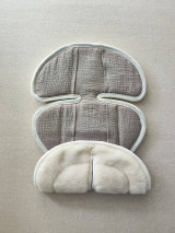 Detský textil - VLNIENKA do autosedačky Maxi-Cosi pebble 360 100% Merino top super wash Natural 100% Mušelín Beige béžový - 17621261_