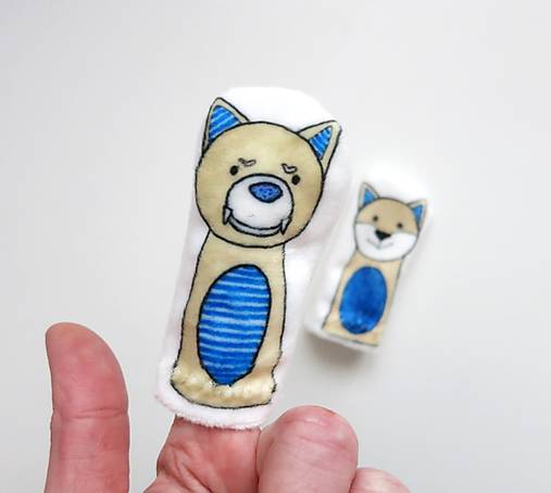 MINI pršteková maňuška  (Vlk)