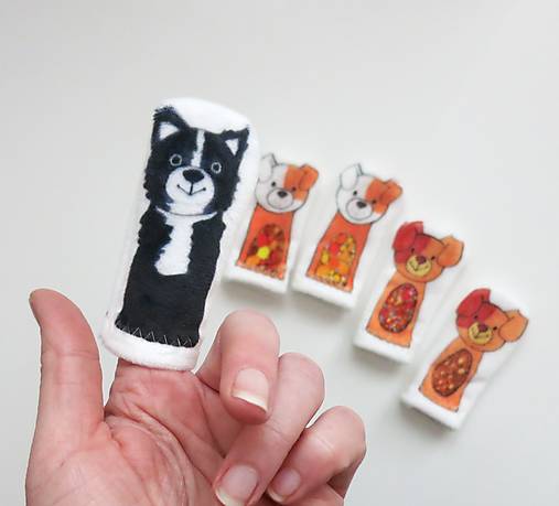 MINI pršteková maňuška - psík