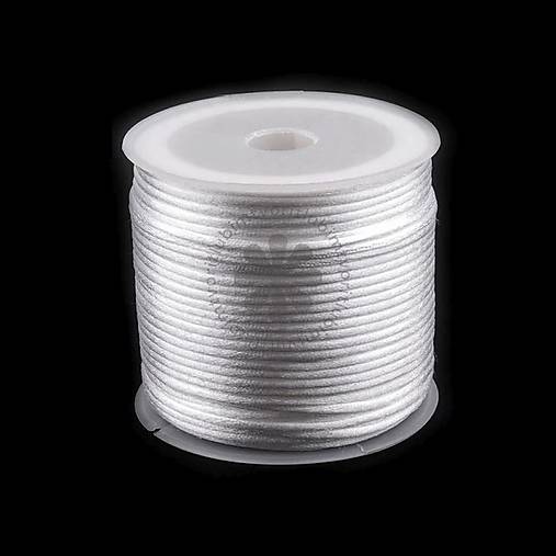 Galantéria - (3800) Saténová šnúrka, 1 mm - 1 cievka (30 metrov) - 17622122_