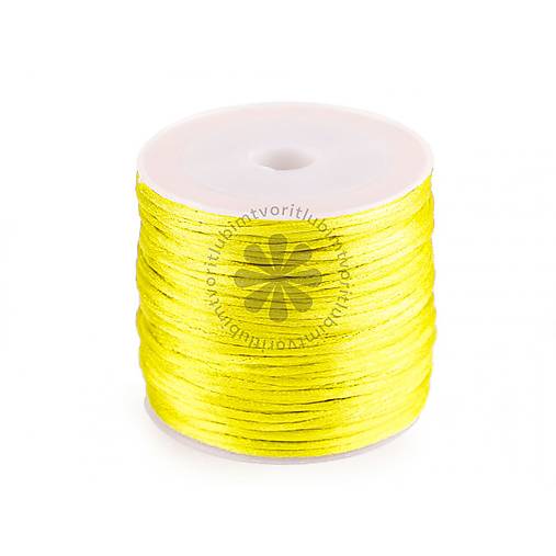 Galantéria - (5767) Saténová šnúrka, 1 mm - 1 cievka (30 metrov) - 17622249_