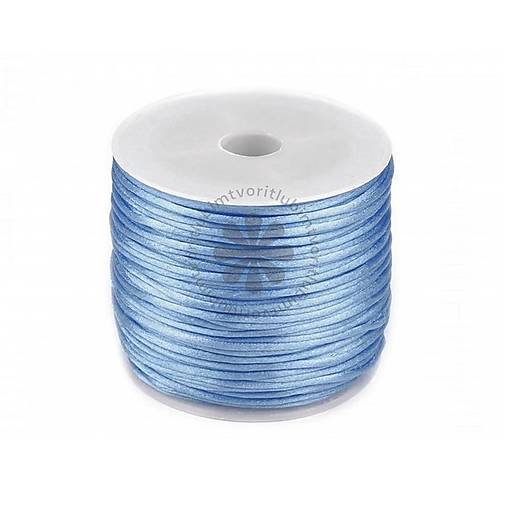 Galantéria - (5768) Saténová šnúrka, 1 mm - 1 cievka (30 metrov) - 17622251_