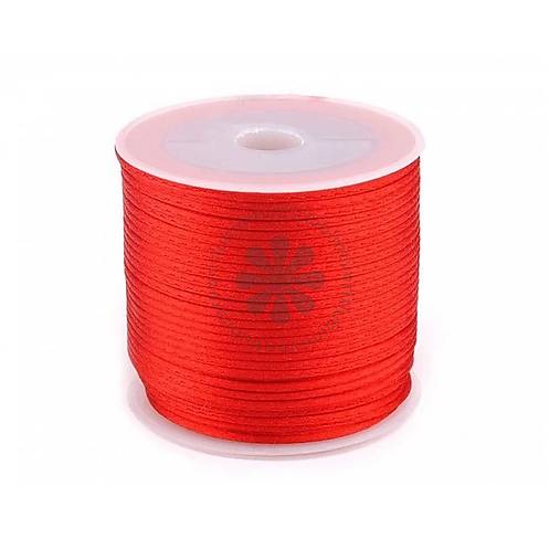 Galantéria - (5769) Saténová šnúrka, 1 mm - 1 cievka (30 metrov) - 17622257_