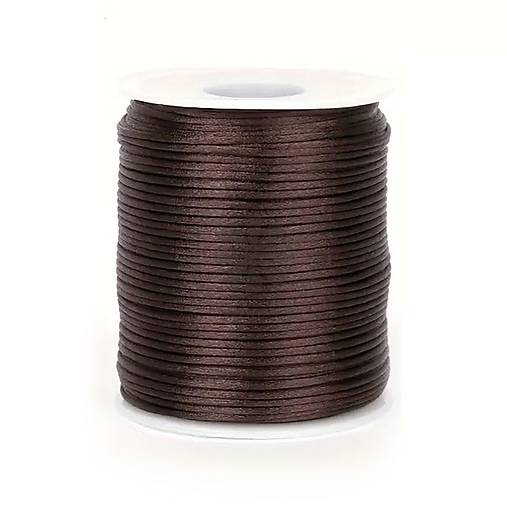 Galantéria - (5772) Saténová šnúrka, 1 mm - 1 cievka (30 metrov) - 17622271_