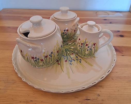 Nádoby - Súprava poľné kvety - 17621587_