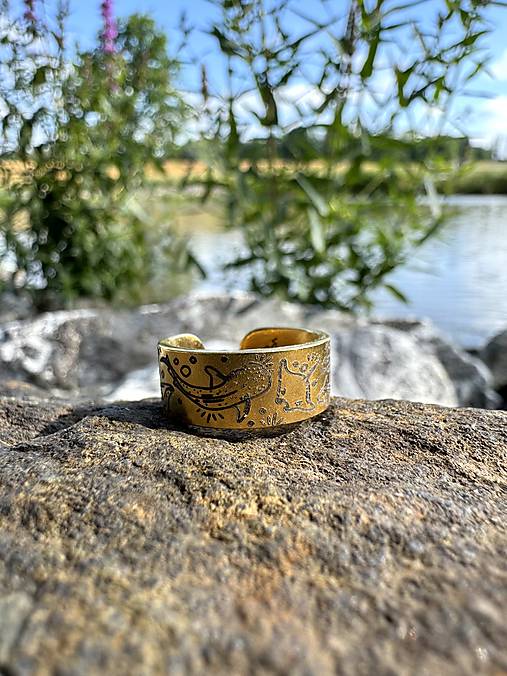 Prstene - Prsteň MORSKÝ SVET zlatá/strieborná (14 - Strieborná) - 17622266_