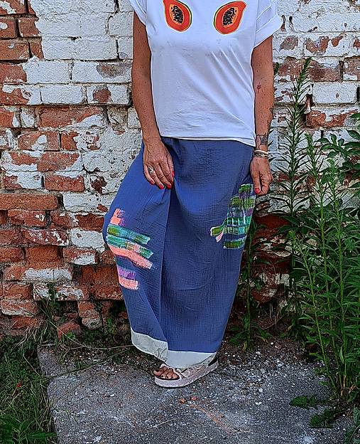 Sukně bluberi - mušelín