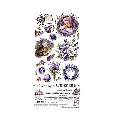 Papier - Scrapbook papier 6x12 Heritage Whisper Flowers - 17623700_