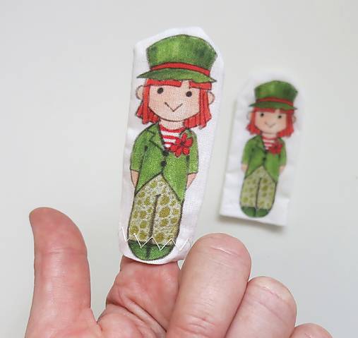 MINI pršteková maňuška - sada Vodník a Morská panna (Vodník)