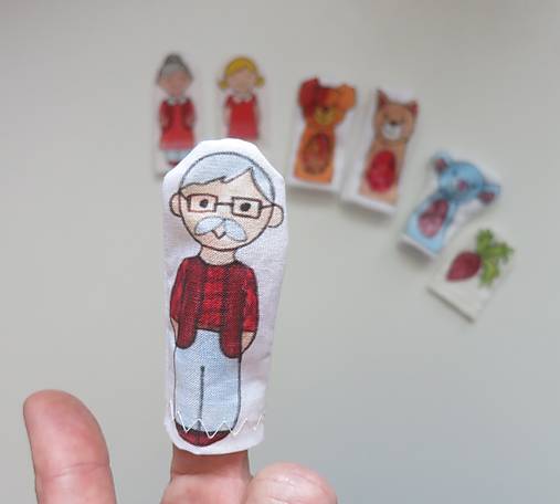 MINI pršteková maňuška - dedko