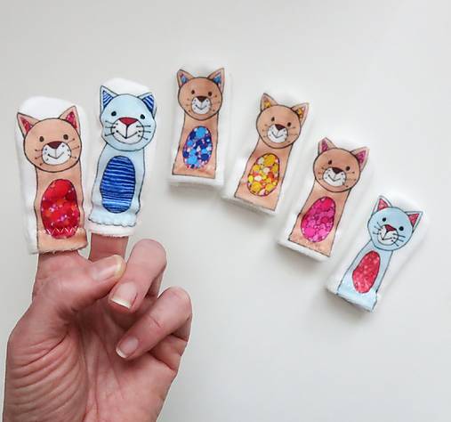 MINI pršteková maňuška (mačka)