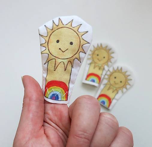 MINI pršteková maňuška (Slniečko)
