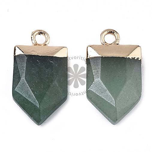 Minerály - (5387) Prívesok aventruín, 19 mm - 1 ks - 17623230_