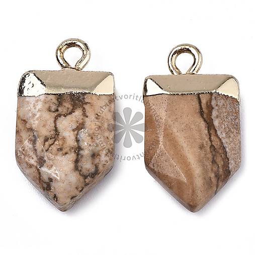 Minerály - (5388) Prívesok jaspis 19 mm - 1 ks - 17623232_