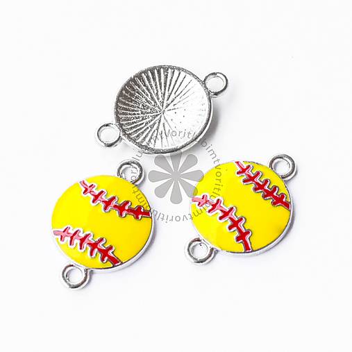 Komponenty - (5748) Medzikus športová lopta, 23x16 mm - 1 ks - 17623266_