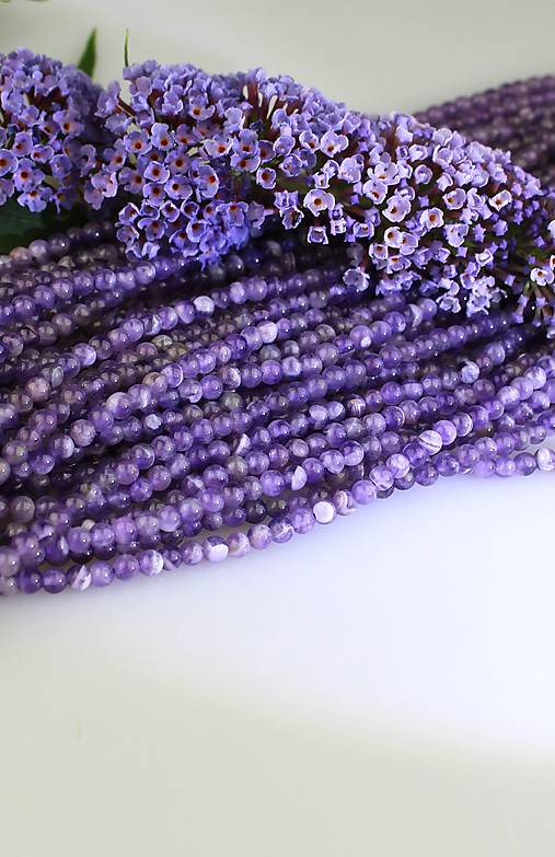 Minerály - ametyst 4mm - ametyst Chevron - 17622943_