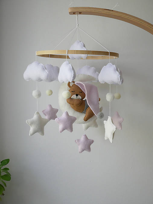 Hračky - Kolotoč nad postieľku - 17622862_