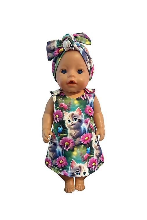Hračky - Šatočky pre bábiku BABY BORN - 43 cm, mačička - 17623126_