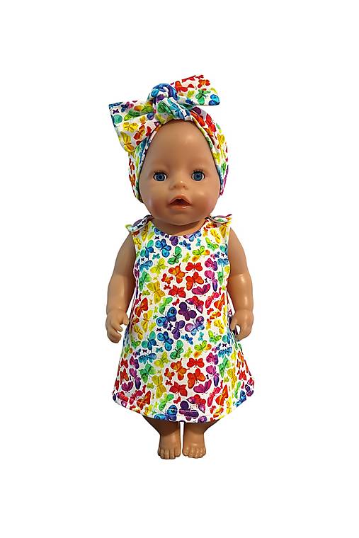 Hračky - Šatočky pre bábiku BABY BORN - 43 cm, motýľe - 17623128_