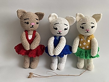 Hračky - mačky/mačičky v sukničke 3 x - 17623793_