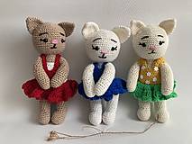 Hračky - mačky/mačičky v sukničke 3 x - 17623794_