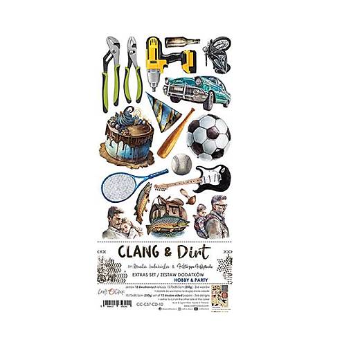 Papier - Scrapbook papier dodatkový Clang and Dirt Hobby - 17625678_