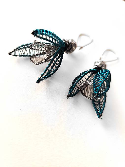 Náušnice - Snežienky - 17625756_