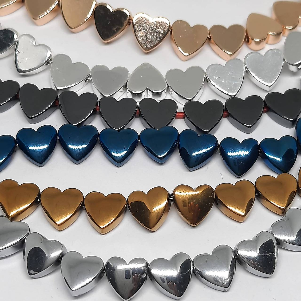 Hematit srdce 6mm-1ks